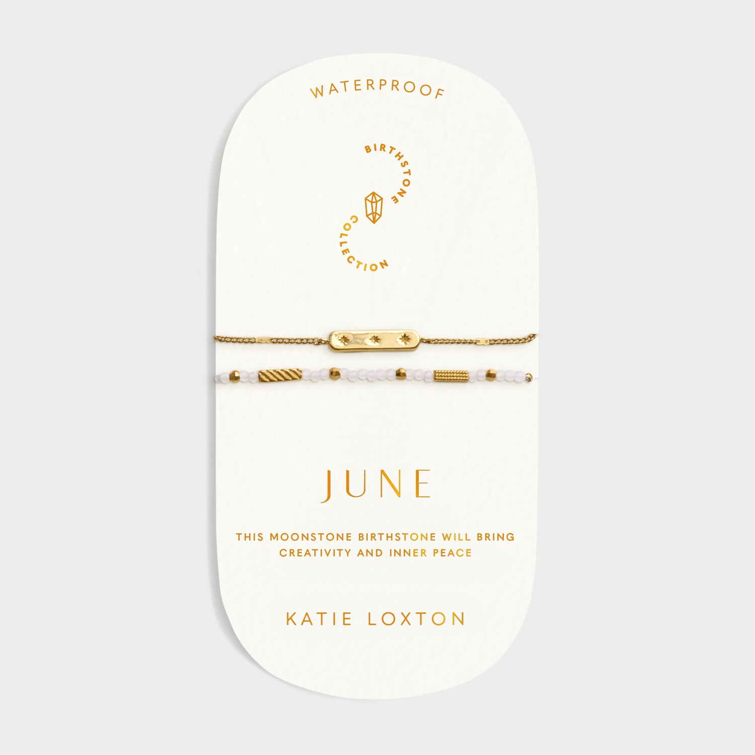 Birthstone Bracelet - June - Moonstone