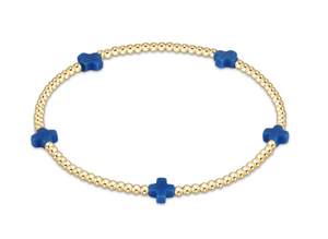 Signature Cross Small Gold Pattern 2mm