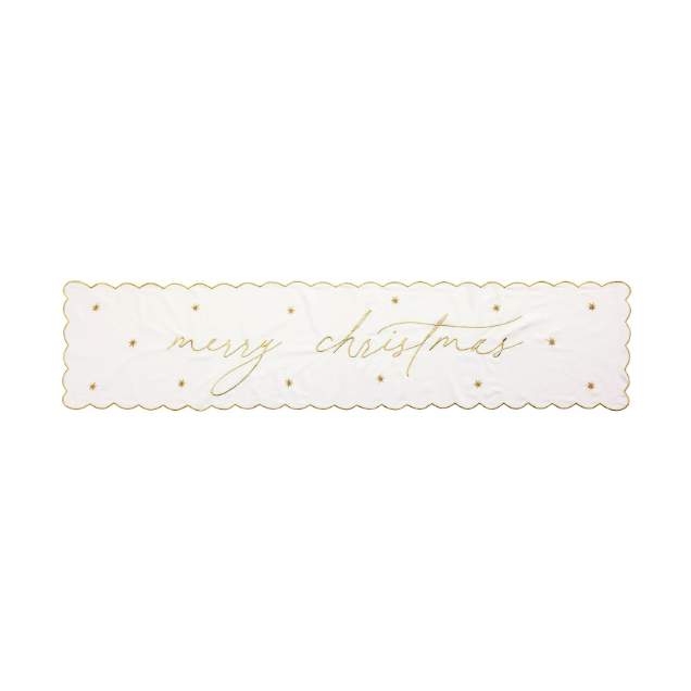 Gold Merry Christmas Runner