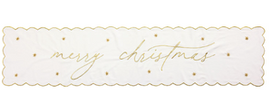 Gold Merry Christmas Runner