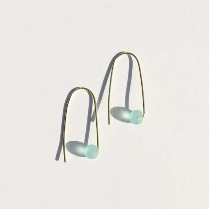 Aqua Threader Earring