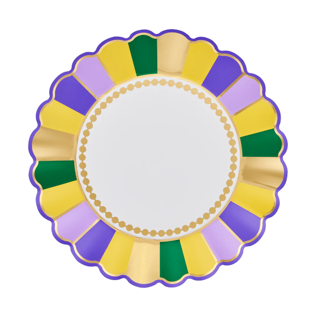 Scalloped Dinner Plate Lets Mardi