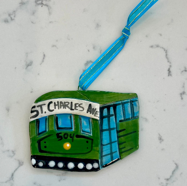 Ceramic Orn - St. Charles Streetcar