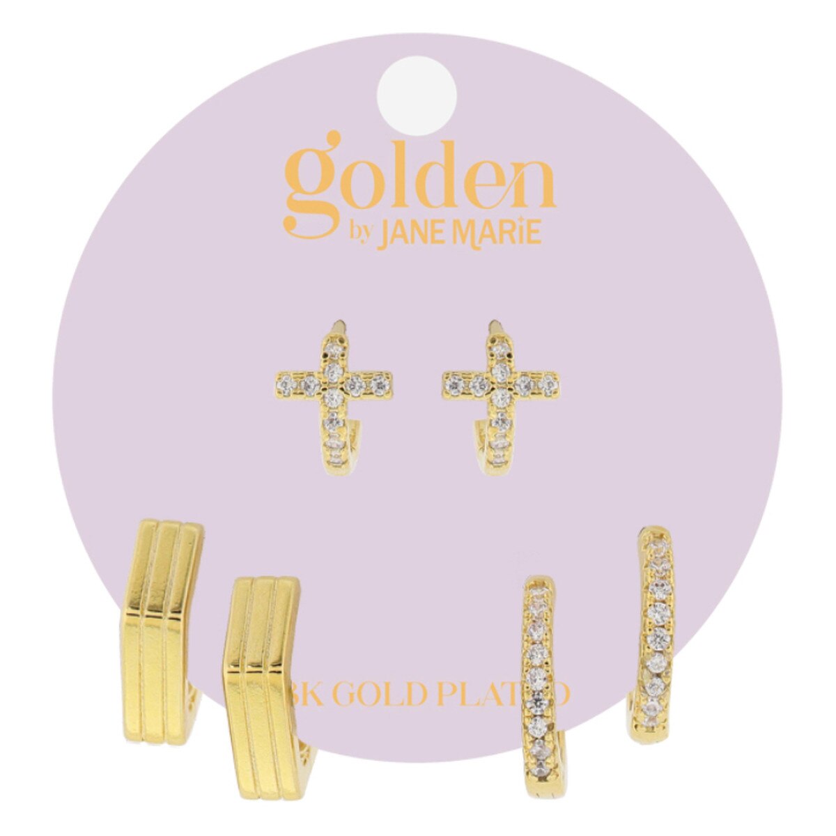 Golden Earrings Set