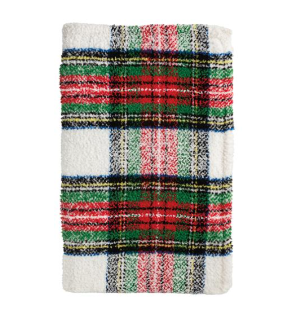 White Tartan Blanket