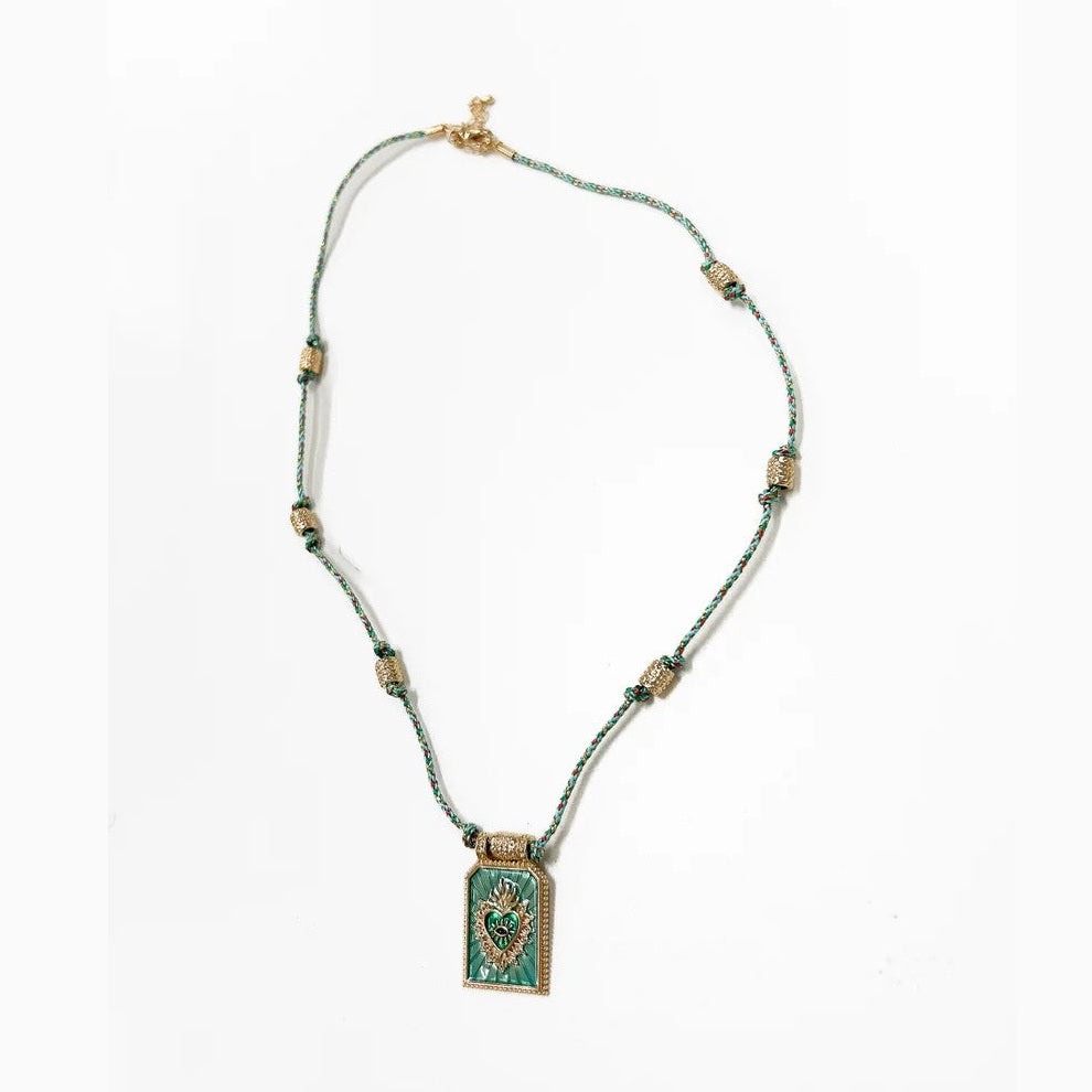 BOHO Amor Necklace - Aqua