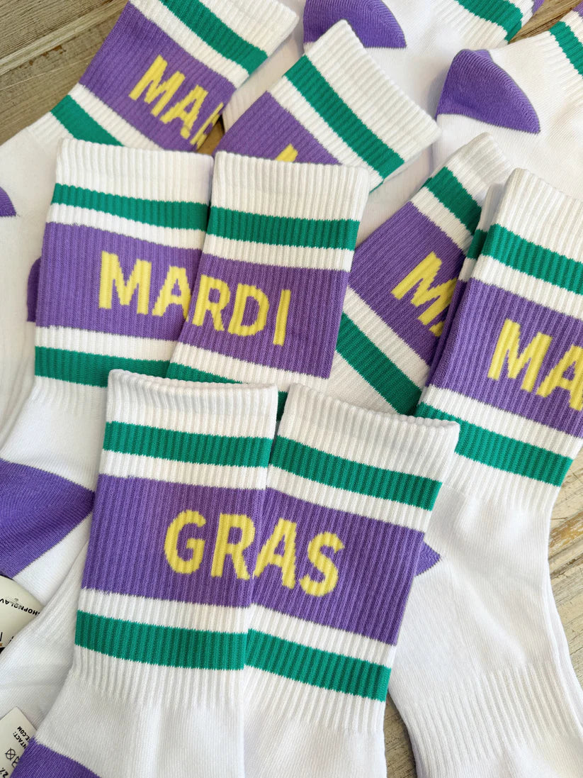 Mardi Gras Varsity Sock