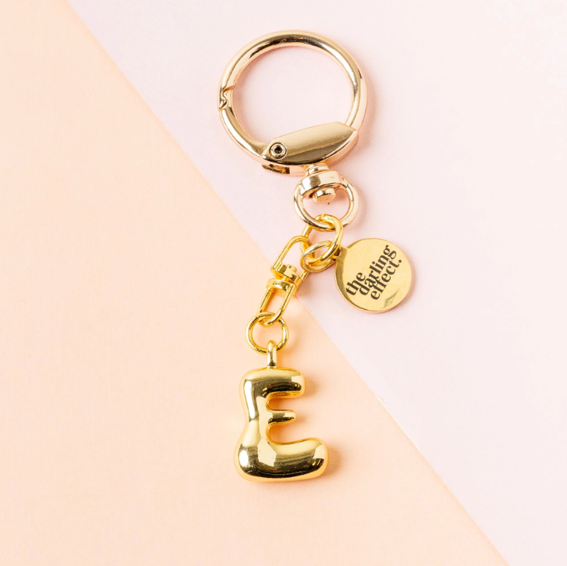 Bubble Letter Keychain
