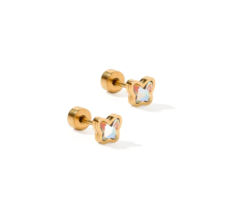 Screwback Stud - Polly Butterfly