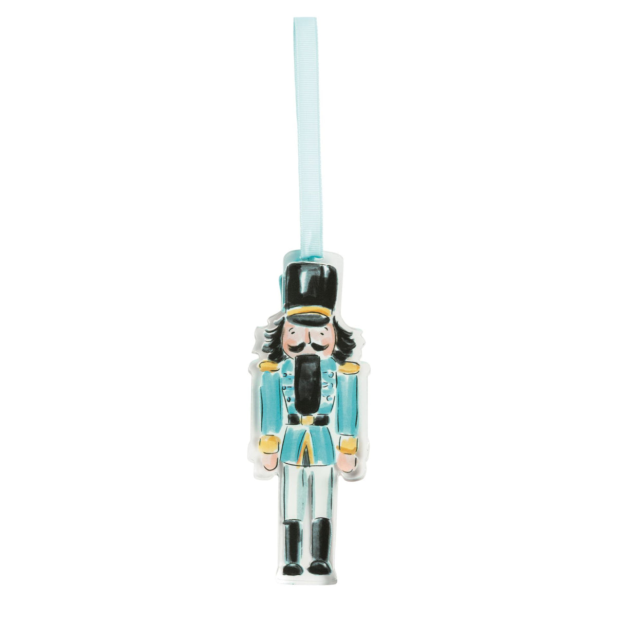 Blue Acrylic Nutcracker Ornament