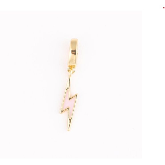 Pink Bolt Charm