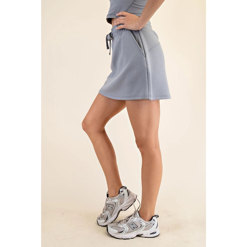 Rhino Gray Skort