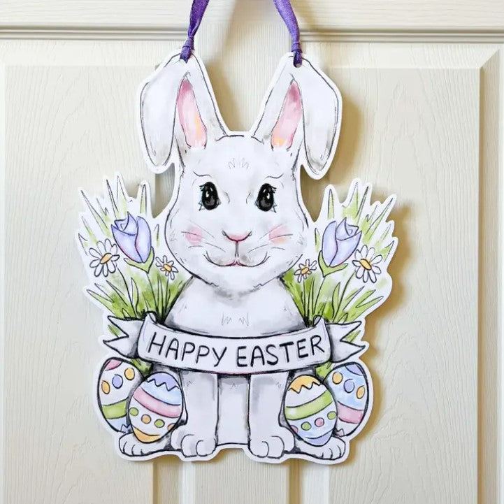 Happy Easter Bunny Door Hanger