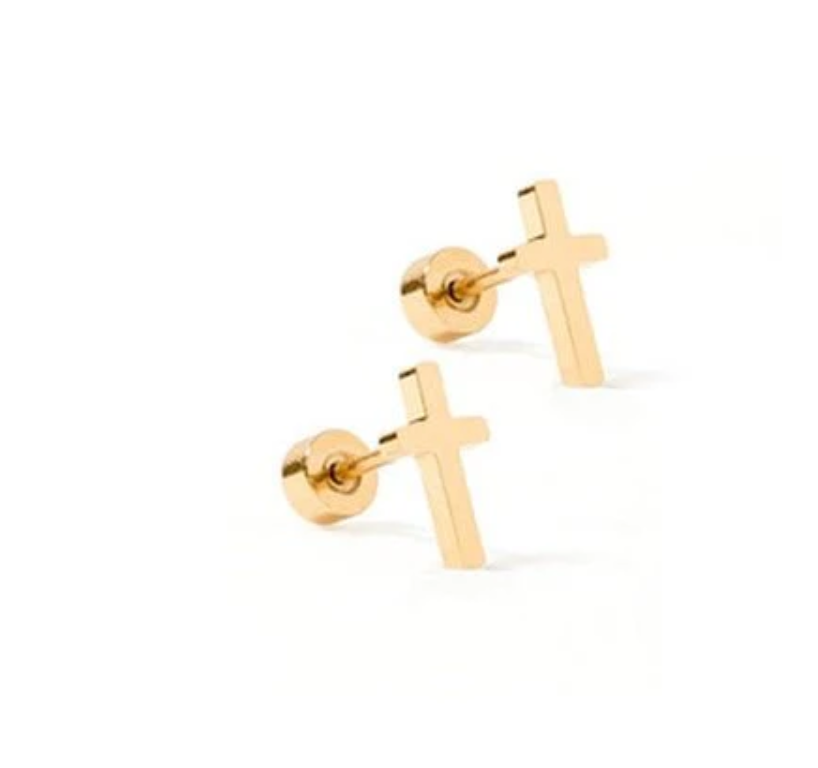 Screwback Stud - Catherine Cross