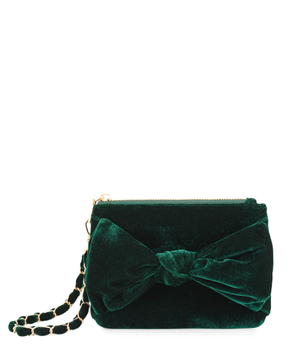 Bea Bow Wristlet- Emerald