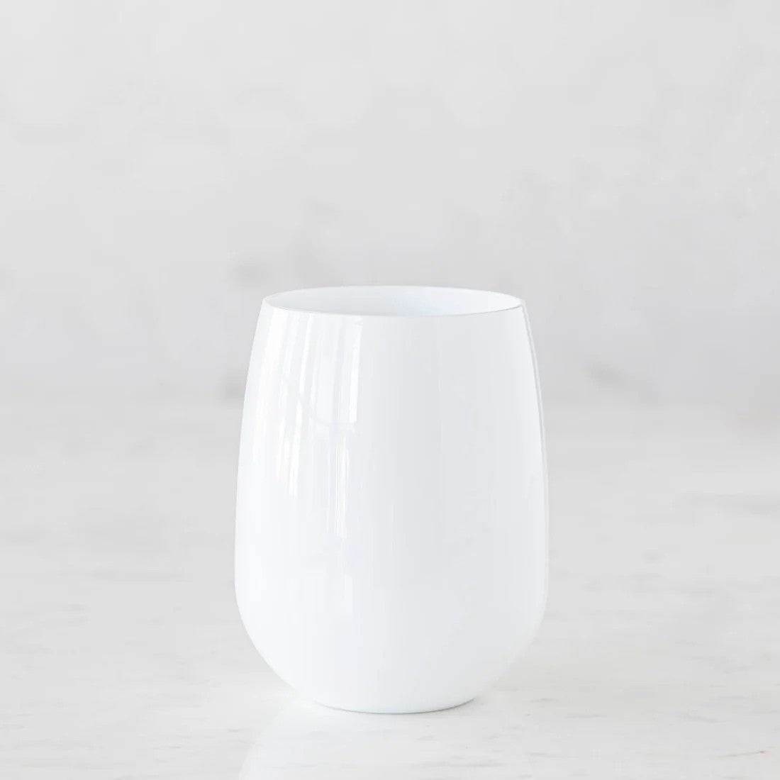 Acrylic Stemless Wine - White