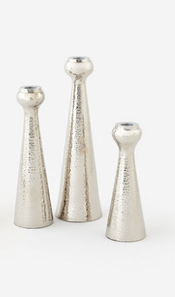 Silver Taper Candle Holder