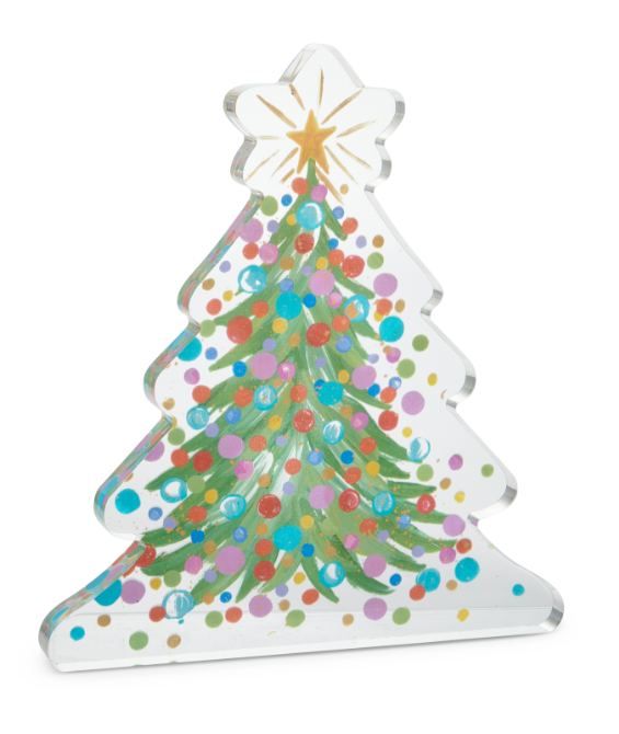 Confetti Acrylic Tree Block