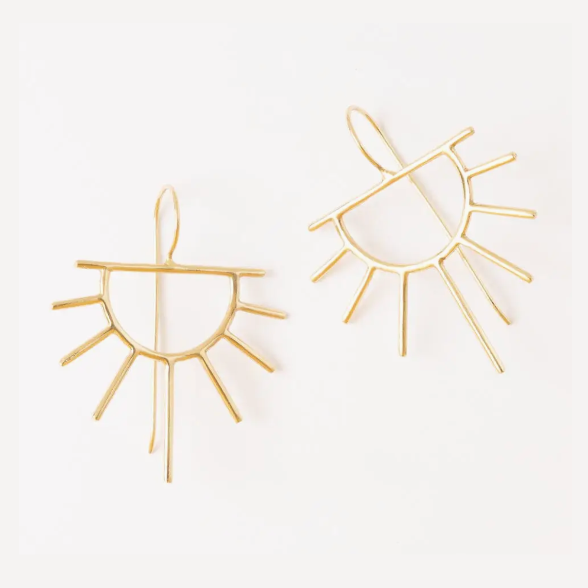 Gretchen Half Sun Threader Earrings