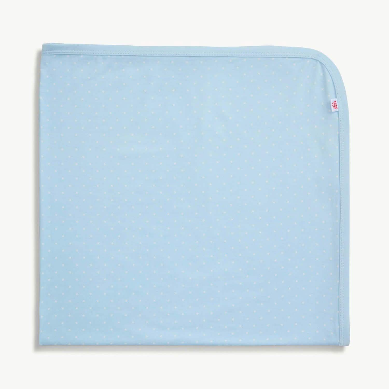 Baby Blanket- Blue Pin Dot