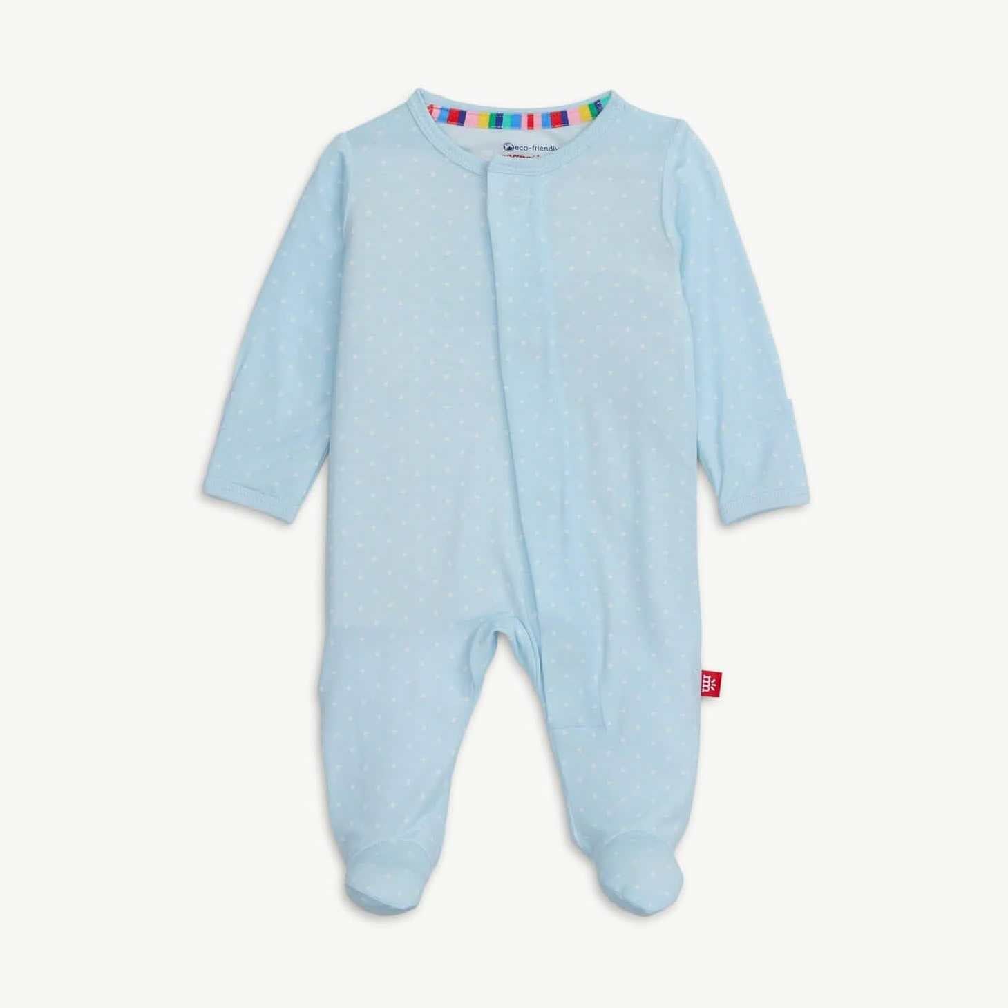 Blue Pin Dot Footie