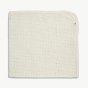 Baby Blanket- Cream Pin Dot