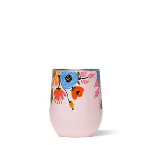 Rifle Paper Stemless - 12oz - Blush Lively Floral