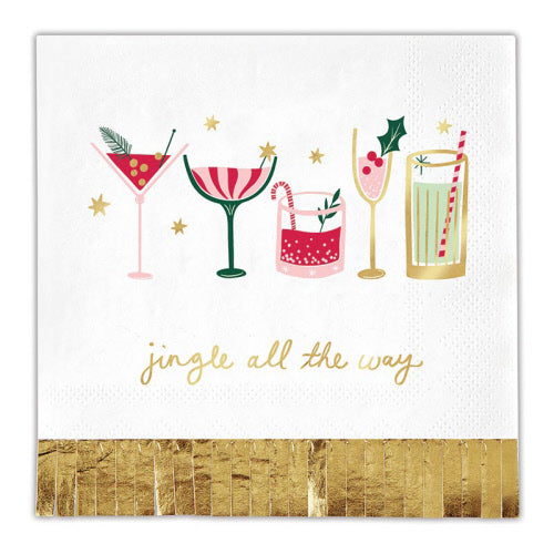 Jingle All The Way Foil Napkin