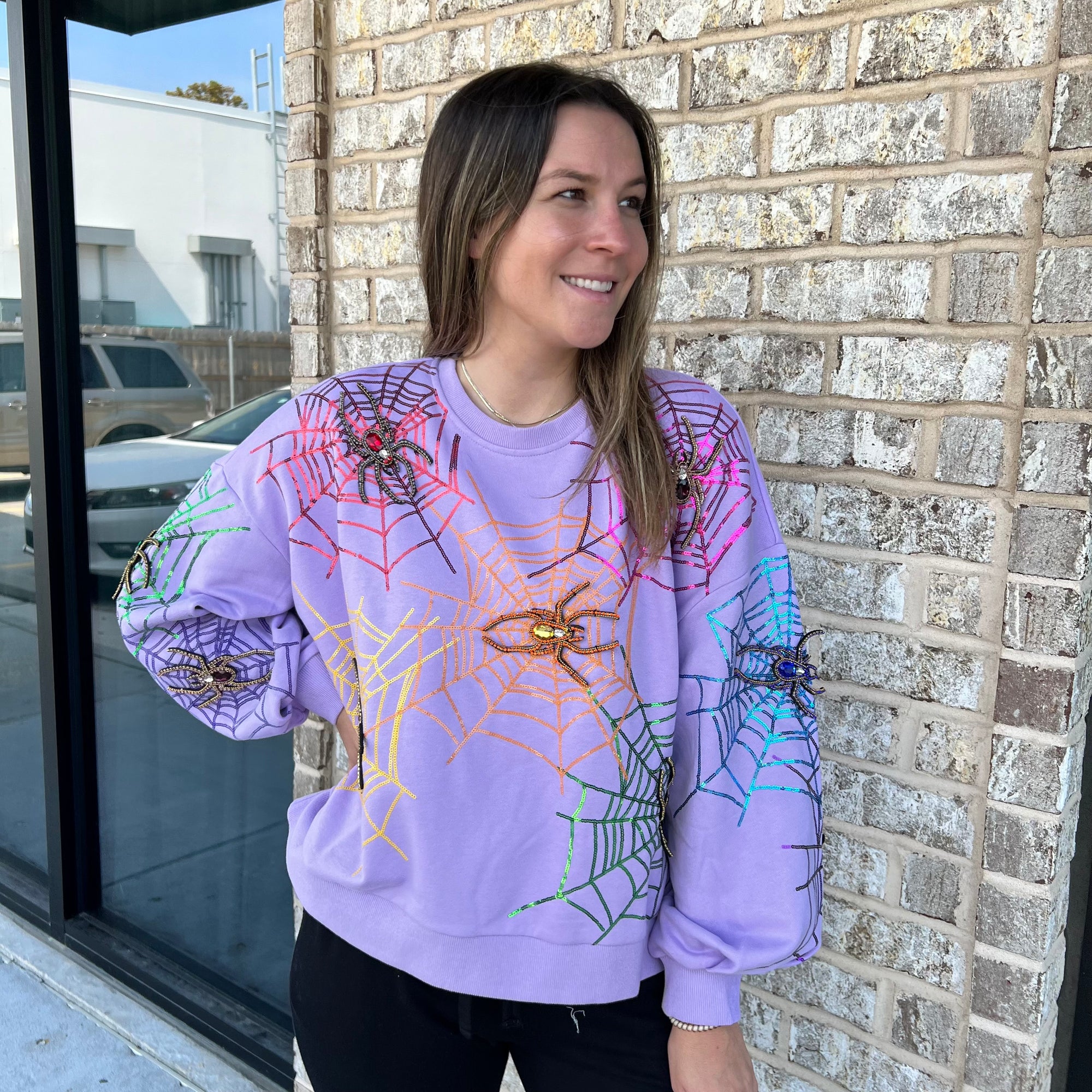 Lav Spiderweb Sweatshirt