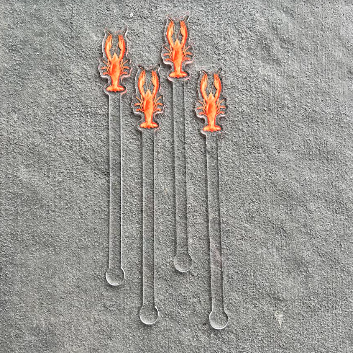 Drink Swizzles- Crawfish (FINAL SALE)