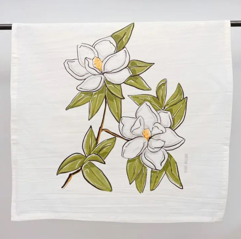 Magnolia Tea Towel