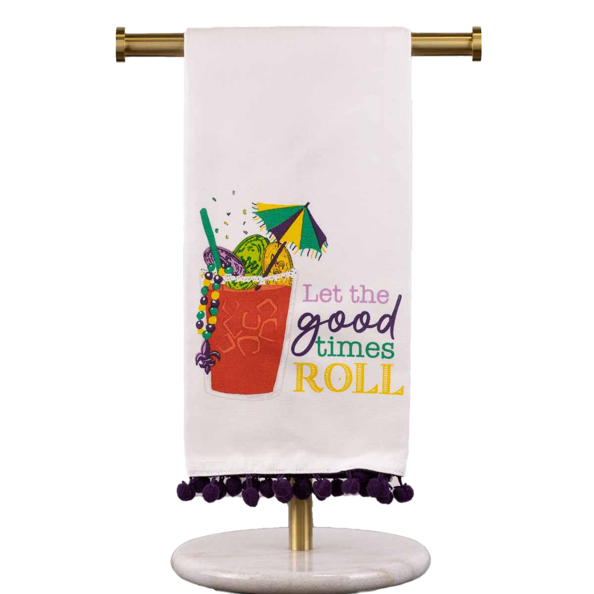 Mardi Gras Bloody Mary Hand Towel