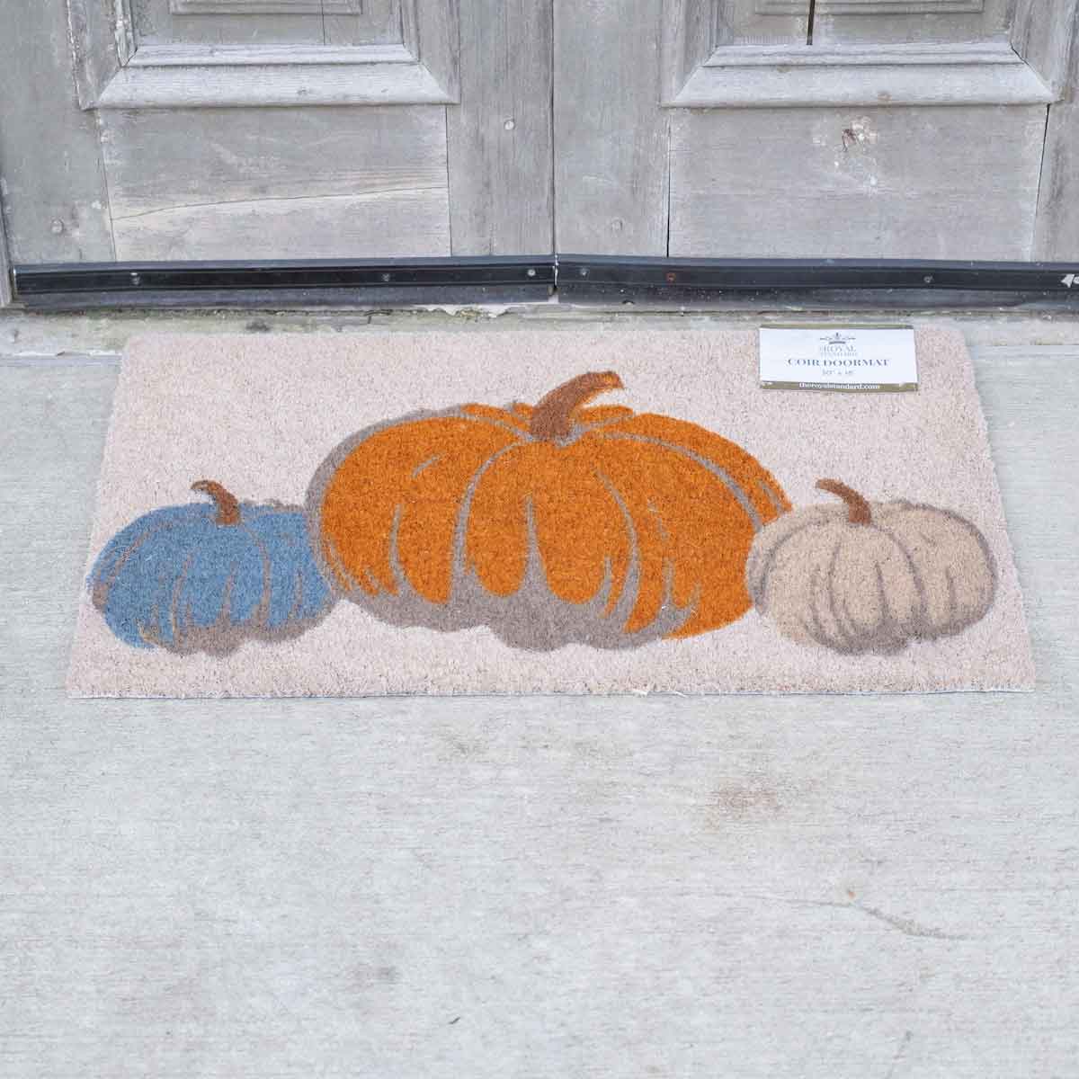 Pumpkin Trio Coir Doormat