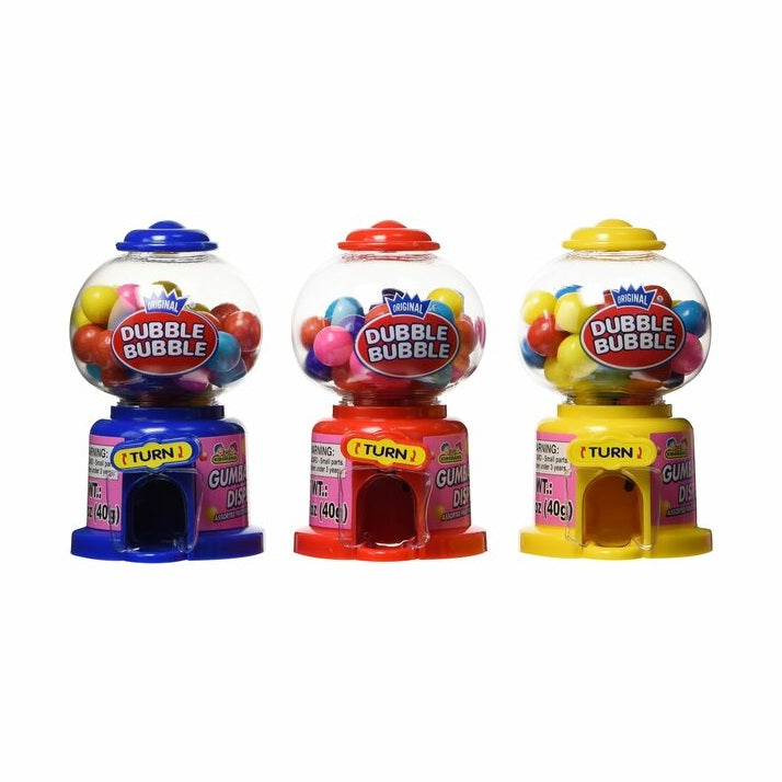 Double Bubble Mini Gumball Machine - Color Varies