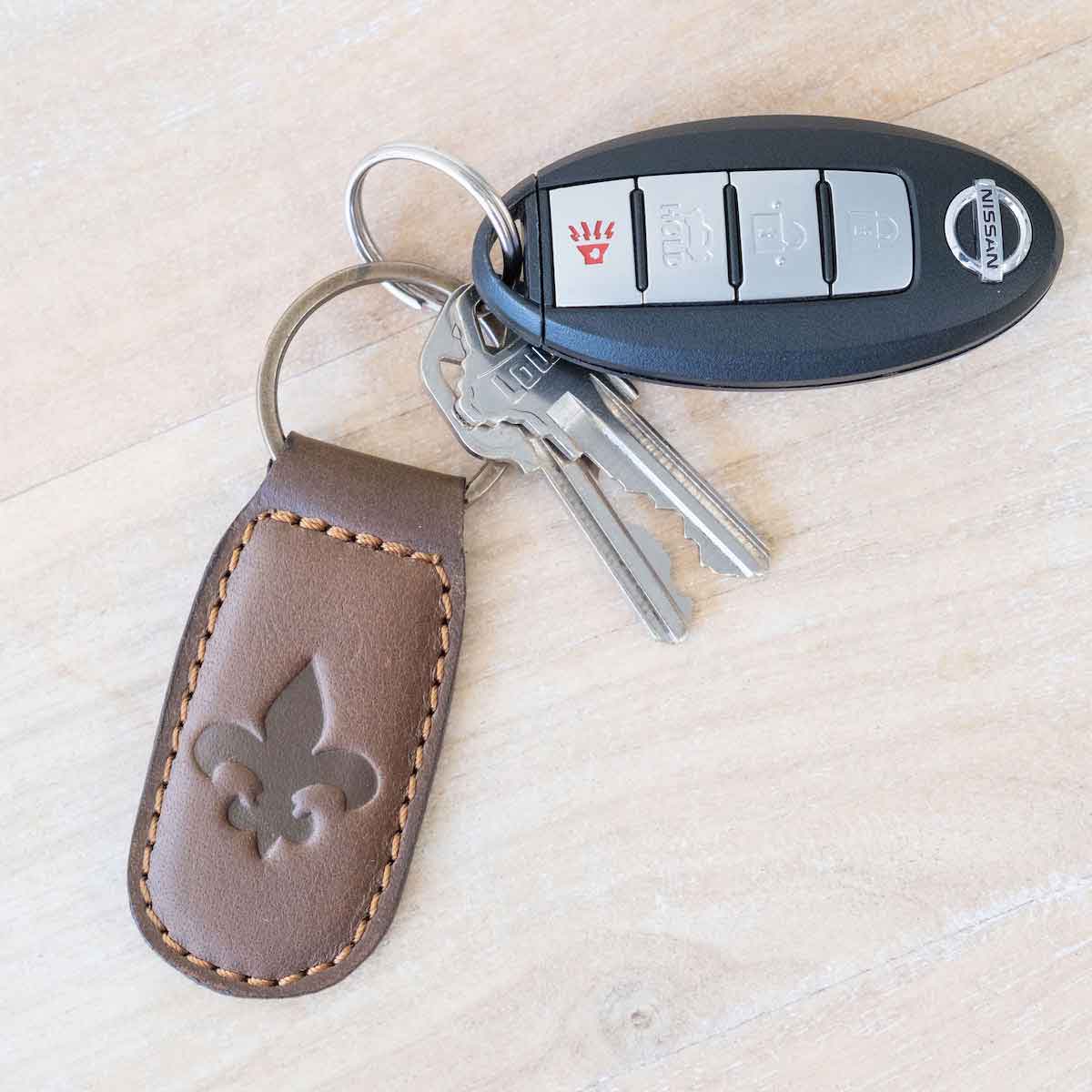 FDL Leather Embossed Keychain