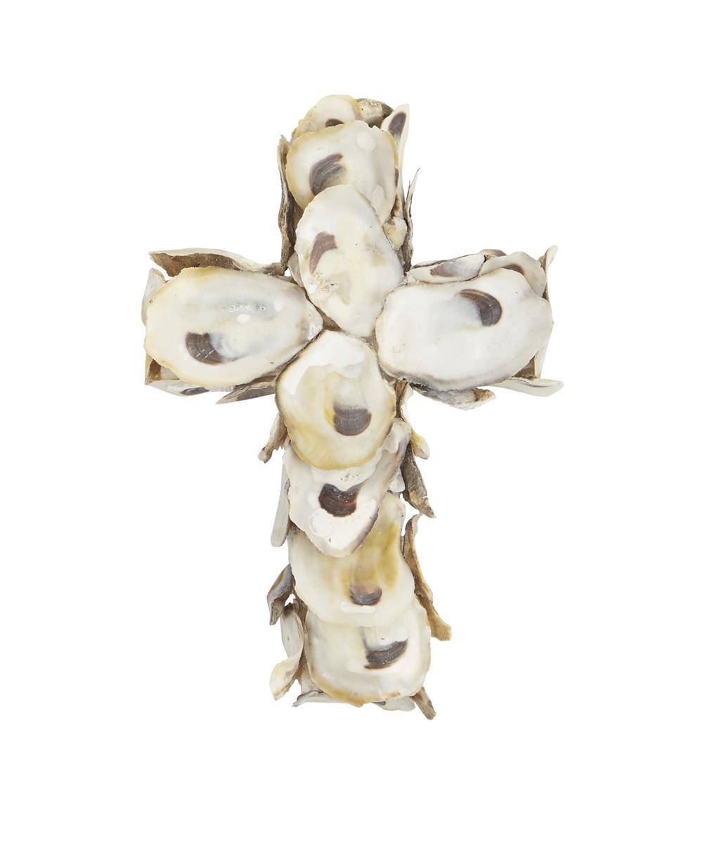 Oyster Shell Small Cross