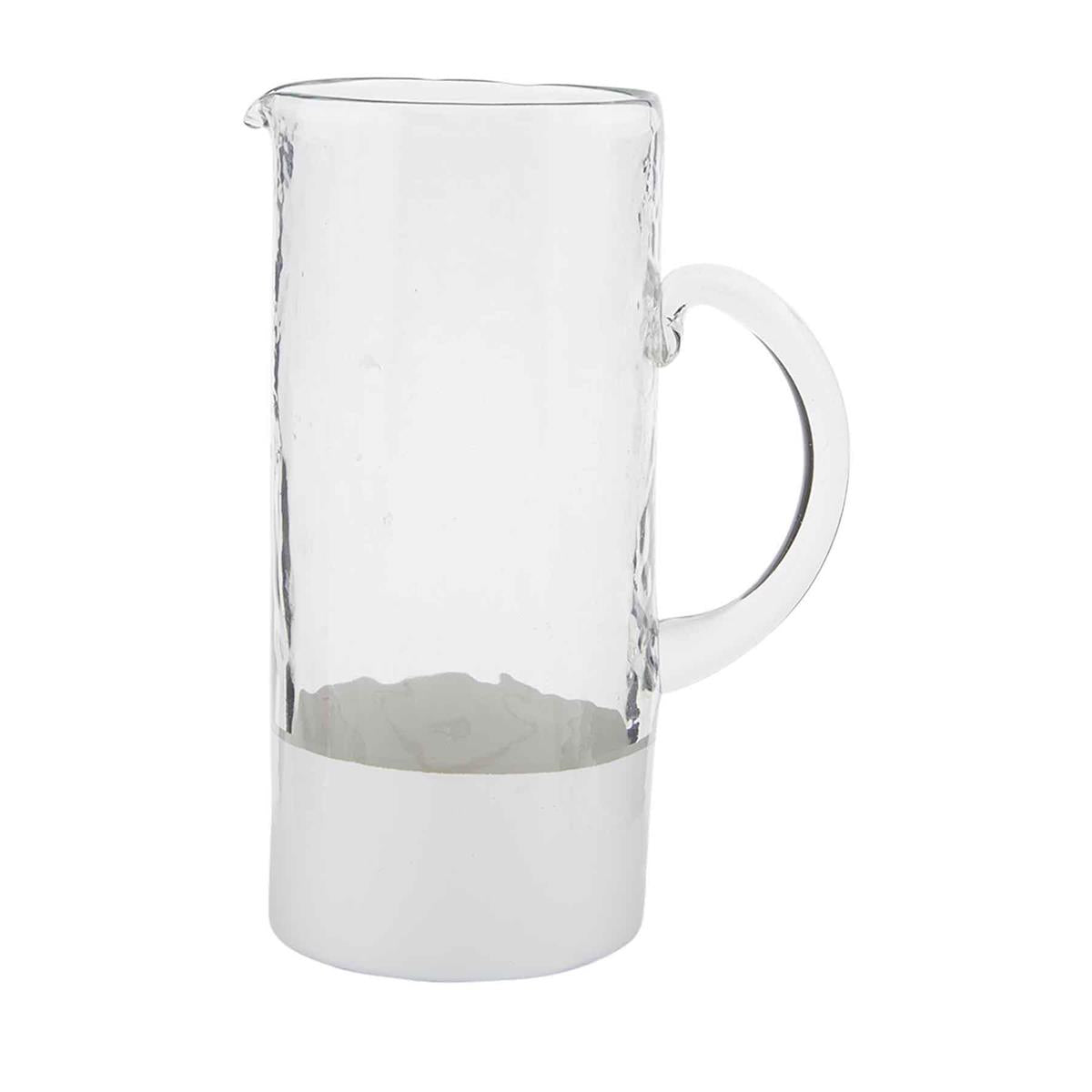 Two-Tone Glass Pitcher