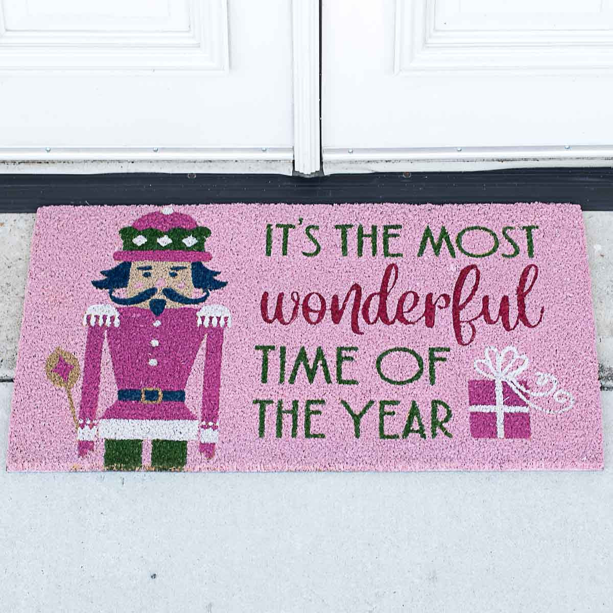 Most Wonderful Time of they Year Coir Doormat