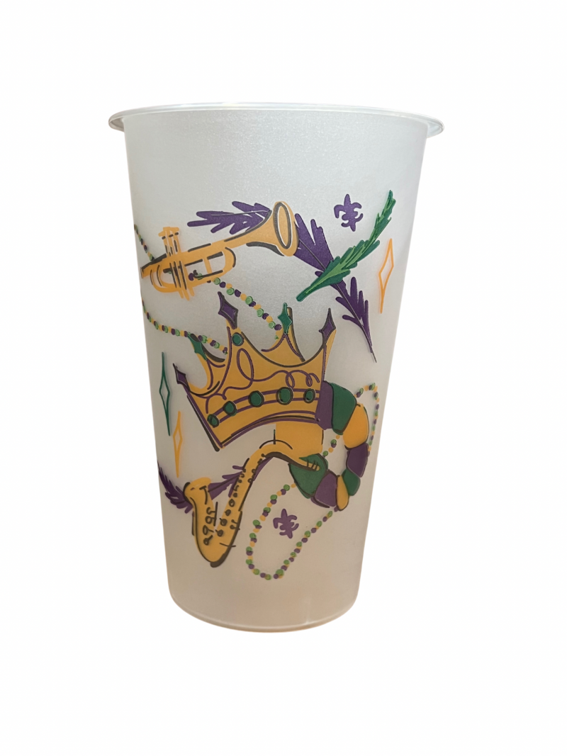 Mardi Gras Mask To-Go Cups
