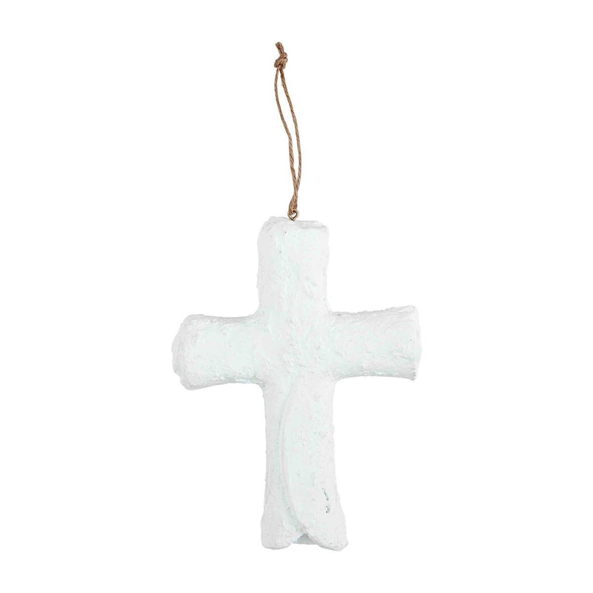 Paper Mache Cross Ornament