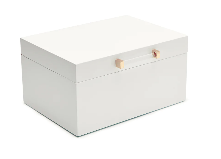 Small White KENDALL JEWELRY BOX