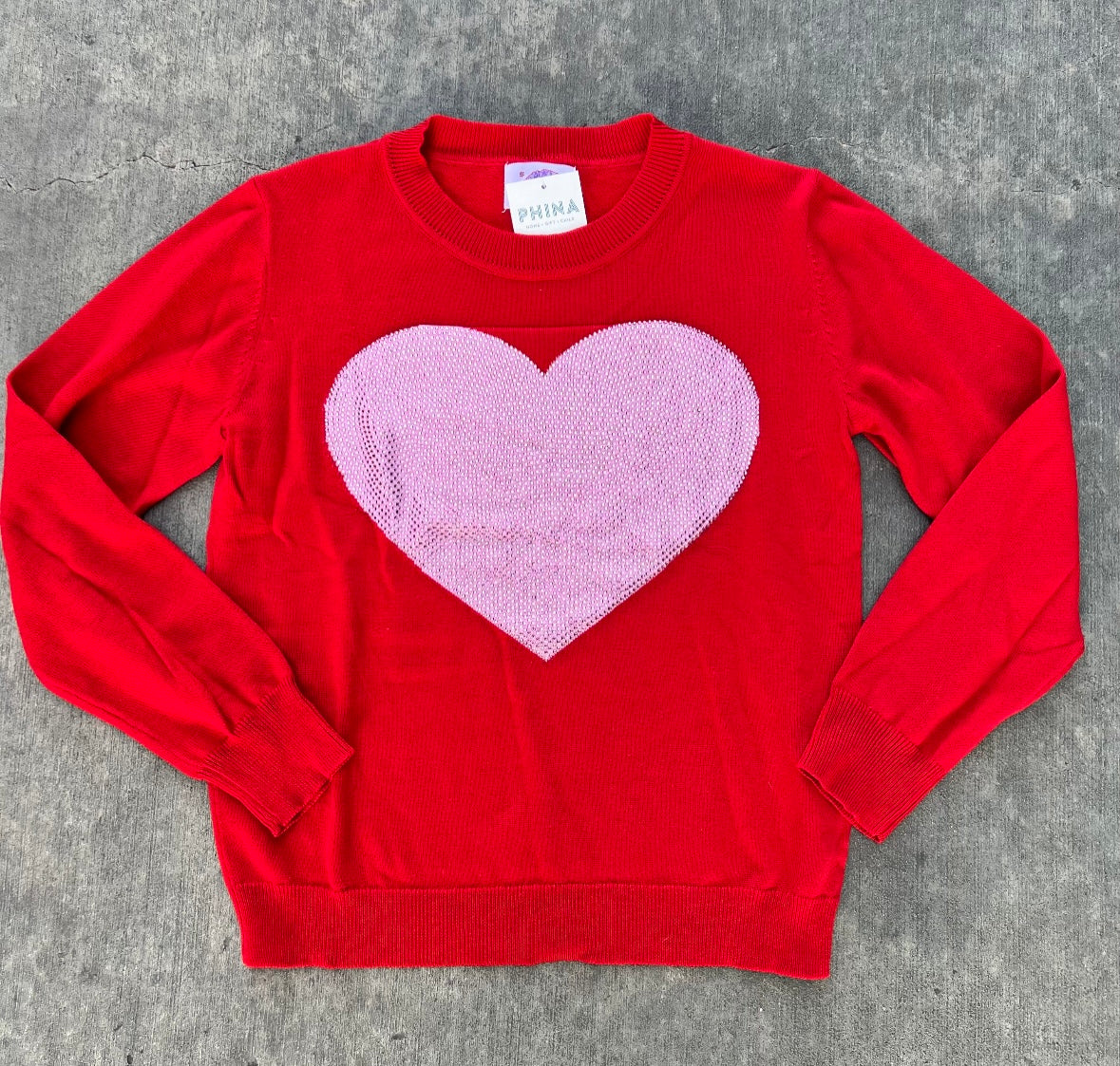Heart Sweater Sparkle - M (FINAL SALE)