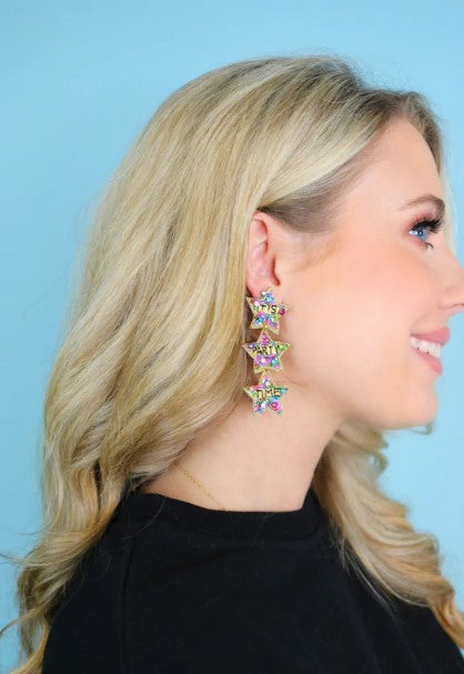 Party Time Star Earrings