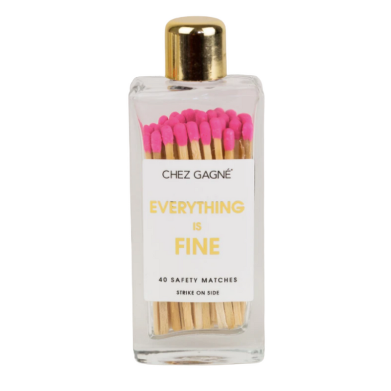 Everything's Fine Pink Matches