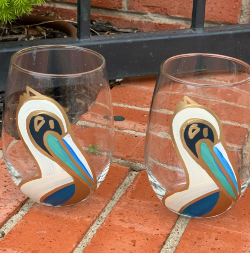 Pelican Wine Glass