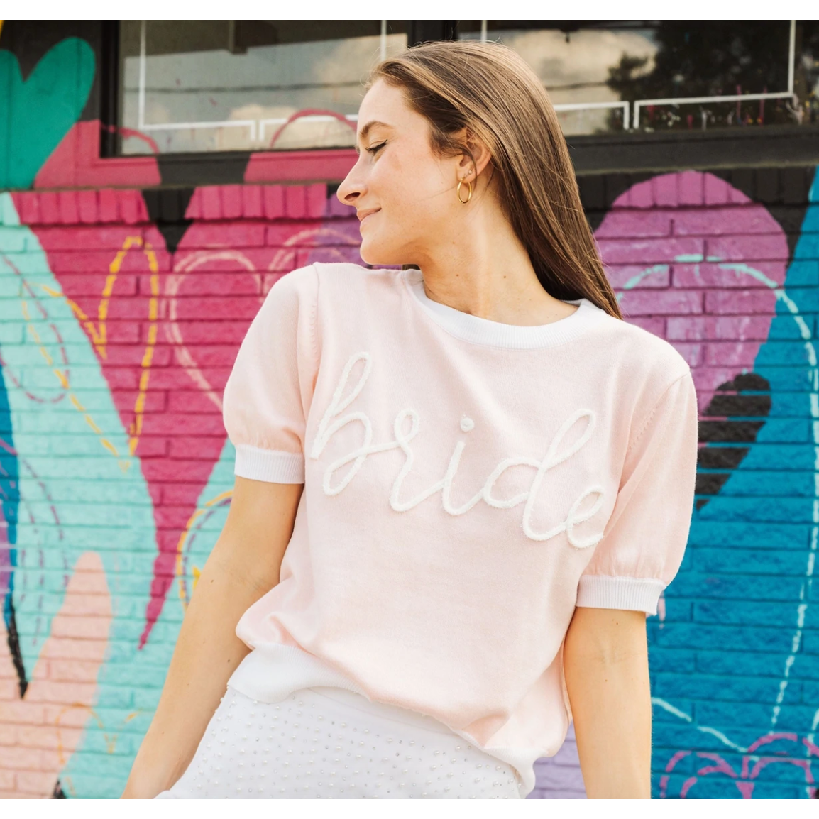 Queen of Sparkles - Bride Script SS Sweater (FINAL SALE)