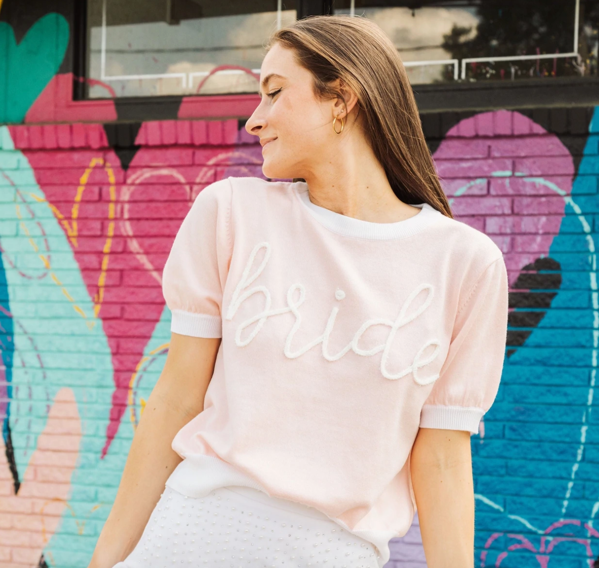 Queen of Sparkles - Bride Script SS Sweater (FINAL SALE)