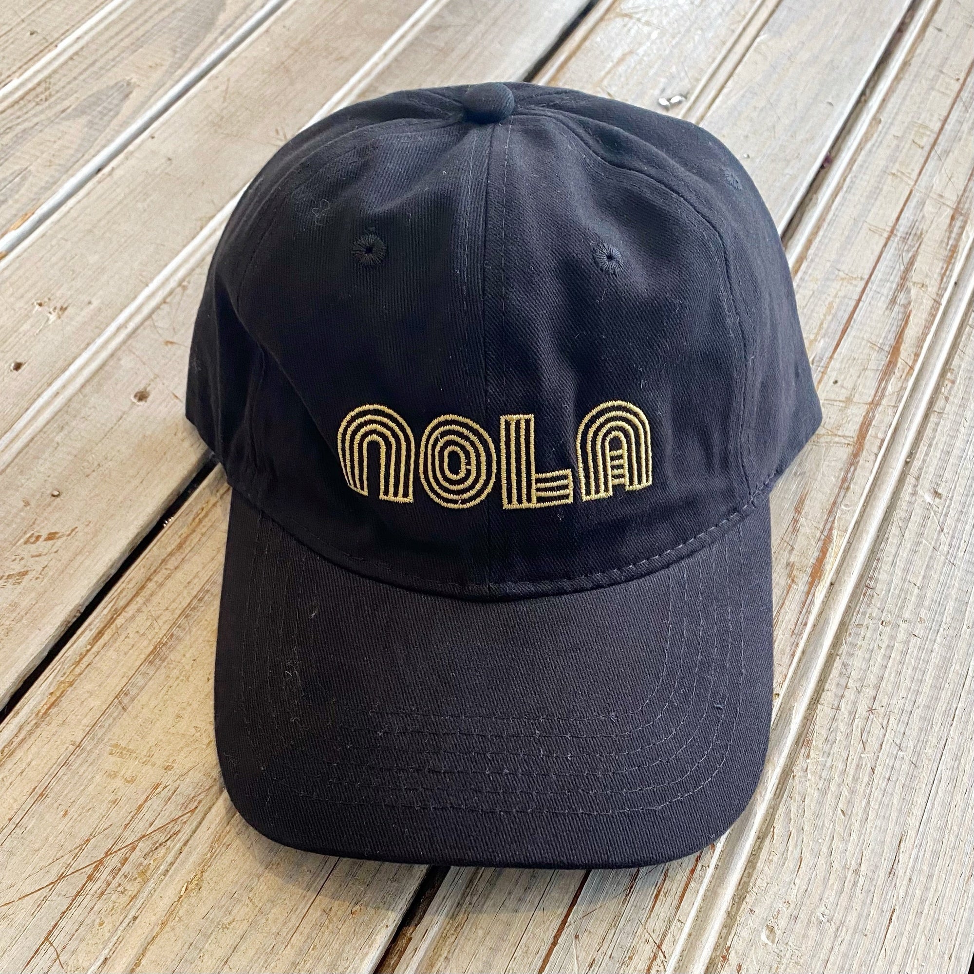 Mono NOLA Hat- Black & Gold