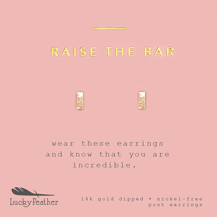 New Moon Earrings- Bar