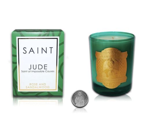 Saint Jude Special Edition Candle, Rose and Sandalwood